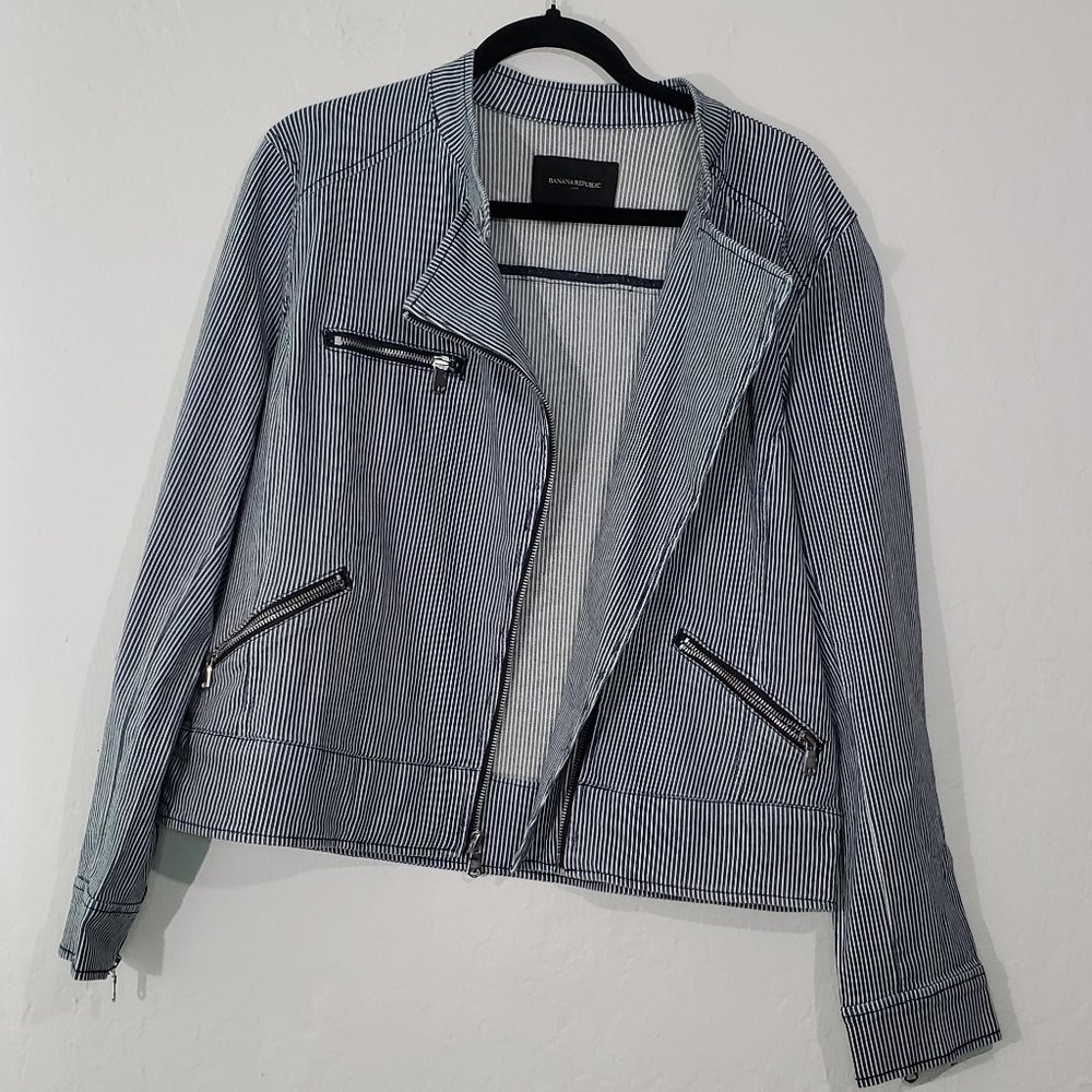 Banana Republic Vertical Stripe Jacket
